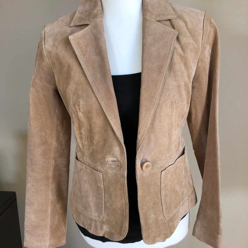 NY & COMPANY Suede Blazer